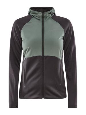 Craft ADV Essence Jersey Hood Jacket slate thyme dames