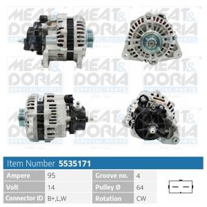 Meat Doria Alternator/Dynamo 5535171