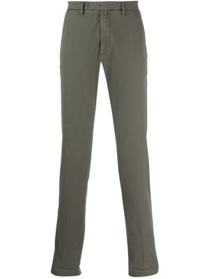 Briglia 1949 pantalon chino slim à fermeture dissimulée - Vert