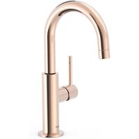 Wastafelkraan Tres Study | Opbouw | Draaibare uitloop | Mengkraan | Standaard model | 1-hendel | Rond | 24k Rose goud
