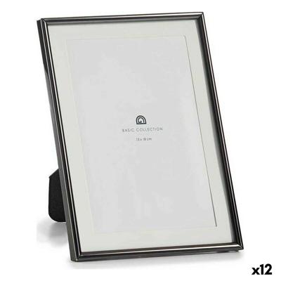 Fotolijsten Gift Decor Zwart Kristal Staal (12 Stuks)