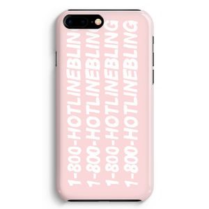 Hotline bling pink: iPhone 8 Plus Volledig Geprint Hoesje