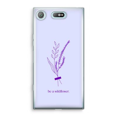 Be a wildflower: Sony Xperia XZ1 Compact Transparant Hoesje