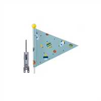 PexKids Beveiligingsvlag rocket blue met raketafdruk