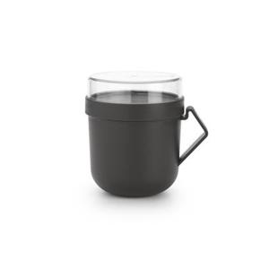 Brabantia Make & Take Soepbeker to Go 0,6 L - Magnetron - Dark Grey