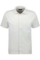 RAGMAN Soft Knit Regular Fit Overhemd Korte mouw wit