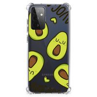 Samsung Galaxy A72 4G/5G Stevig Bumper Hoesje Avocado Singing - thumbnail