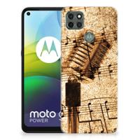 Motorola Moto G9 Power | Siliconen hoesje | met foto Bladmuziek