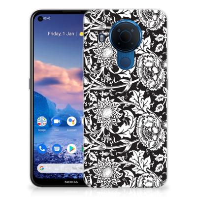 Nokia 5.4 | TPU Case | Black Flowers Nokia 5.4 | TPU Case | Black Flowers