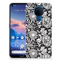 Nokia 5.4 | TPU Case | Black Flowers