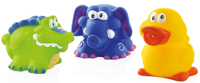 Nuby Zwemmende Badfiguren Set van 3 stuks