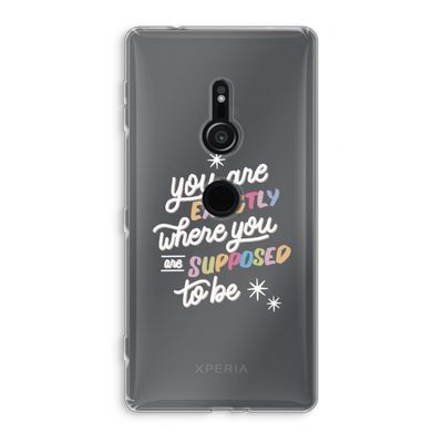 Right Place: Sony Xperia XZ2 Transparant Hoesje