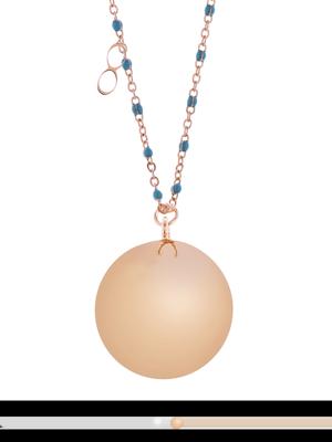 Proud MaMa Zwangerschapsketting Babybel Ketting Mother Fine pink Blue