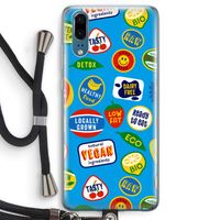Fruitsticker: Huawei P20 Transparant Hoesje met koord