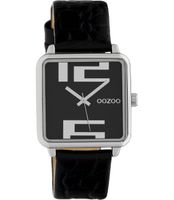 OOZOO Timepieces Horloge Croco Zwart | C10369