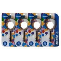 Detective Vergrootglas/loep - zwart - D75 mm - 4x vergroting - Verkleden