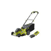 Rasaerba a spinta 36V - RYOBI - Taglio Ø 40 cm - Raccolta e mulching - 1 batteria 36V 5,0 Ah litio+ e 1 caricabatterie 1,7 A