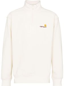 Carhartt WIP sweat zippé à logo brodé - Blanc