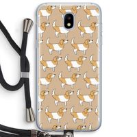 Doggy: Samsung Galaxy J5 (2017) Transparant Hoesje met koord