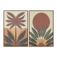 Schilderij Home ESPRIT Groen Oranje Palmen Koloniaal 63 x 4,5 x 93 cm (2 Stuks) Schilderij Home ESPRIT Groen Oranje Palmen Koloniaal 63 x 4,5 x 93 cm (2 Stuks)