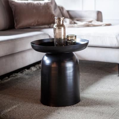 By-Boo Bijzettafel 'Bodie' 45cm, kleur Zwart