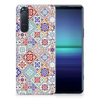 Sony Xperia 5II TPU Siliconen Hoesje Tiles Color