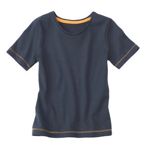 Shirt met korte mouw van bio-katoen, nachtblauw Maat: 146/152