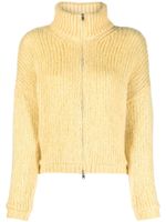 Herno cardigan en crochet à col v - Jaune