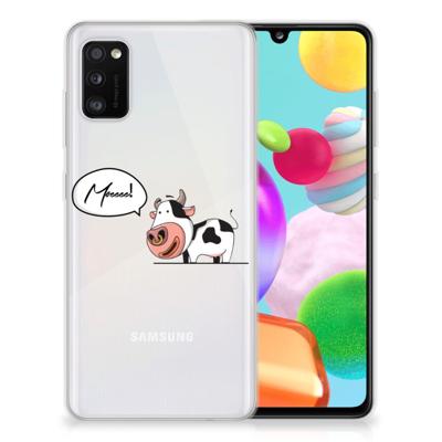 Samsung Galaxy A41 Telefoonhoesje met Naam Cow Samsung Galaxy A41 Telefoonhoesje met Naam Cow
