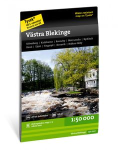 Wandelkaart - Fietskaart Terrängkartor Blekinge Västra - west Blekinge