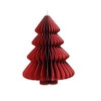 Kerstboom Decoris Rood Papier Ø 30 x 40 cm