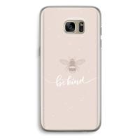 Be(e) kind: Samsung Galaxy S7 Edge Transparant Hoesje - thumbnail