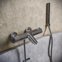 Badkraan SaniClear Talpa Stripes | Opbouw | Mengkraan | Incl. Handdouche set | 2-weg | Chroom