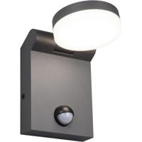 LED Buiten Wandlamp 7.5W - Antraciet - IP44 - Bewegingssensor - Kleur Aanpasbaar