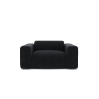 Fluwelen fauteuil met antraciet patroon