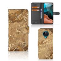 Xiaomi Poco F2 Pro | Bookcase | Marmer Creme