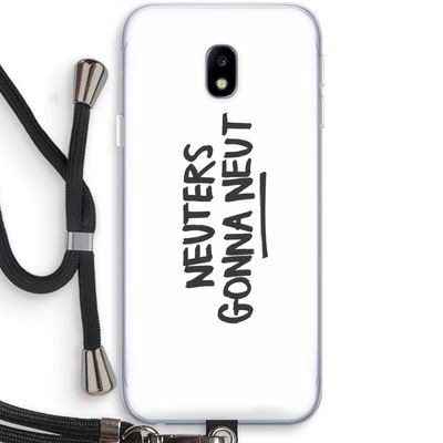 Neuters: Samsung Galaxy J3 (2017) Transparant Hoesje met koord