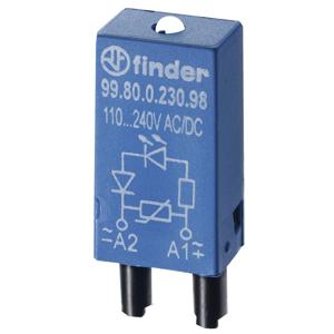 Finder Steekmodule Met diode, Met display, LED 99.80.9.220.90 1 stuk(s)