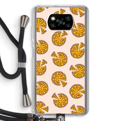 You Had Me At Pizza: Xiaomi Poco X3 NFC Transparant Hoesje met koord