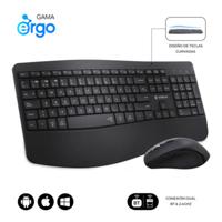 Toetsenbord en muis Subblim OFFICE PROWAVE Zwart Qwerty Spaans QWERTY