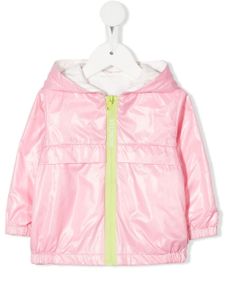 Moncler Enfant coupe-vent à logo imprimé - Rose