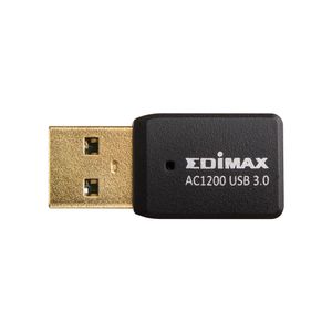 Edimax Wireless AC1200 Dual-Band MU-MIMO USB 3.0 Adapter Wi-Fi Zwart | 1 stuks - EW-7822UTC EW-7822UTC