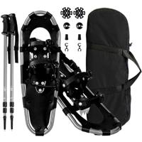 4-in-1 Sneeuwschoenen-set Sneeuwschoenen met Dubbel Ratelsysteem 78 cm Zilver
