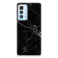 Motorola Edge 20 Pro | TPU | Siliconen hoesje | Marmer Zwart - Origineel Cadeau Vader