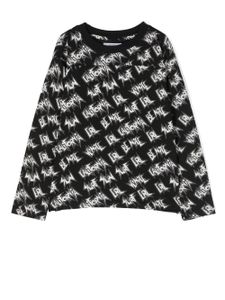 ERL t-shirt imprimé à manches longues - Noir