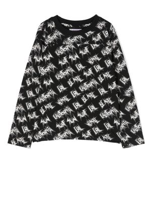 ERL t-shirt imprimé à manches longues - Noir