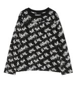ERL t-shirt imprimé à manches longues - Noir