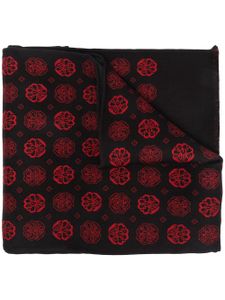 Alexander McQueen écharpe à motif en jacquard - Noir