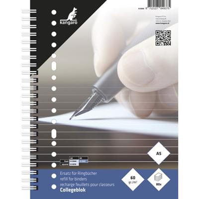 College opschrijf blok - gelinieerd 80 pagina - A5 formaat