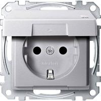 Merten MEG2414-0460 Wandcontactdoos System M Aluminium 1 stuk(s)